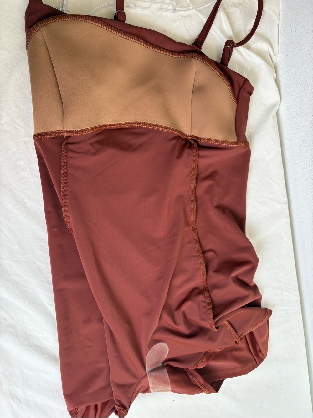 NWT Seea Bolinas Surf One Piece Swim Suit FP Movement Brown Walnut M - Picture 6 of 12